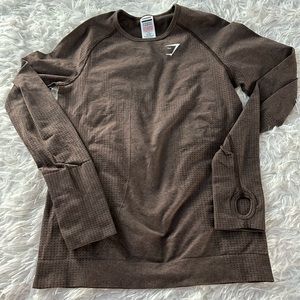 🤎 Gym Shark Long Sleeve Workout Shirt